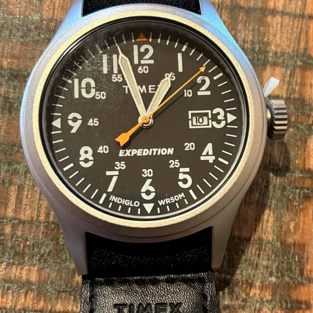 Timex Men's Expedition Scout 40mm Watch W/ Black Fabric Wrap Strap - Picture 2 of 9
